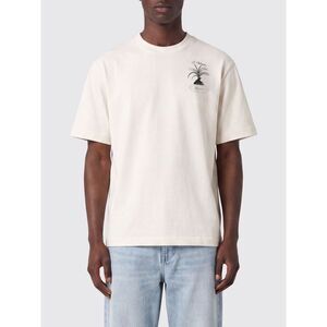 Jacquemus Men Jacquemus Cotton T-Shirt With Contrast Logo And Dropped Shoulders